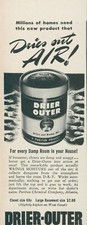 1944 Drier Outer Dries Out Damp Air House Just Lift Top Vintage Print Ad L6