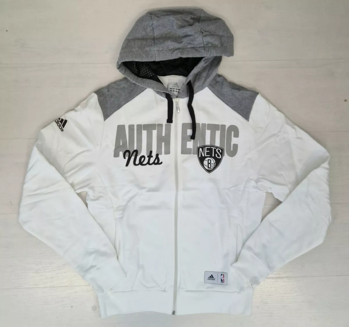 C5 72 adidas Basket Brooklyn Nets Hooded Sweatshirt Full Zip