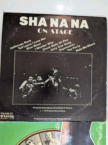 Lot of 2 Sha Na Na Hot Sox / On Stage Vinyl LP Records 1970's Rock 'n Roll - Imagen 3 de 17