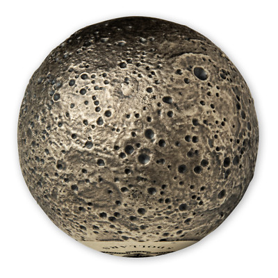SPHERICAL MERCURY 3D Planet 1 Oz Silver Coin 5$ Barbados 2022
