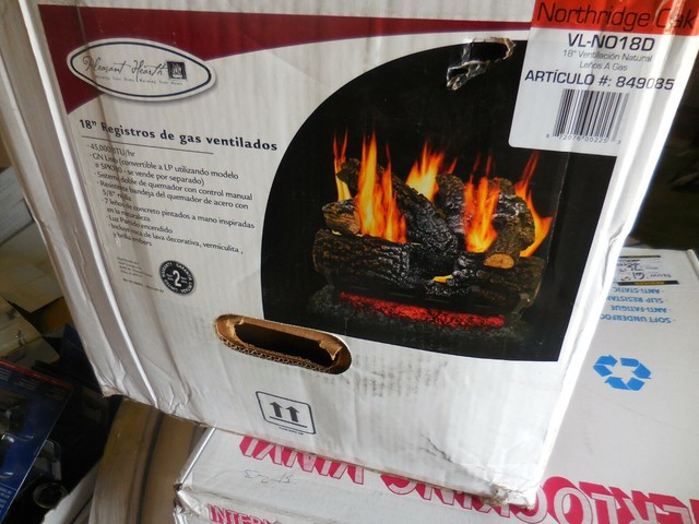 Pleasant Hearth 18 In 45000 Btu Dual Burner Vented Natural Gas