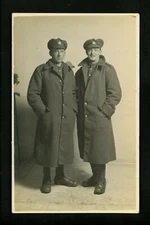 Military real photo postcard RPPC WWI army Soldiers January 1919 Vintage