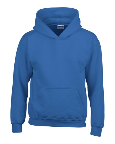 Gildan Kids Hooded Sweatshirt - Heavy Blend - Childrens Plain Hoodie Blank Hoody - Picture 12 of 15