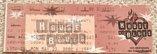2000 MOT&Ouml;RHEAD HOUSE OF BLUES HARD ROCK LAS VEGAS FULL TICKET LEMMY