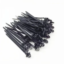 50PCS Nylon Push Mount Zip Ties Car Mount Wire Ties Cable Zip Fastener Clips Kit