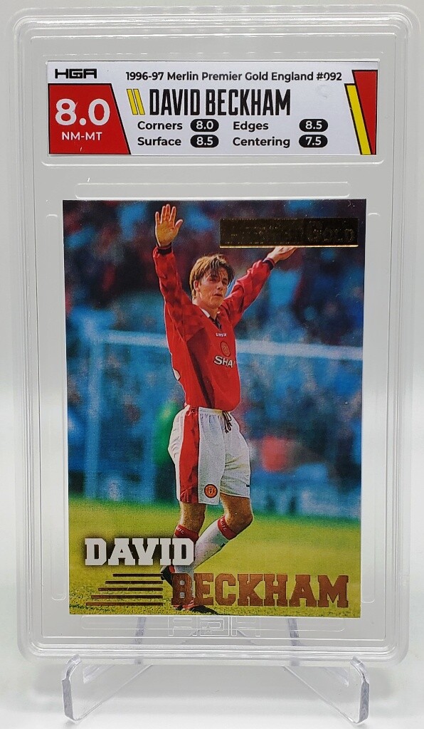 ベッカム　ルーキーカード Merlin’s Premier Gold David Beckham Manchester United #092/161 - 1996-97 Merlin