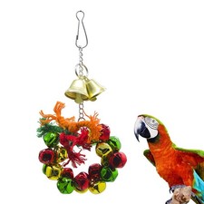 Parrot Toy Birdcage Decoration Large Toys Accessories Bell Wreath For Birds