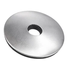 100pcs 25x5.5x2.8mm Bonded Sealing Washers Stainless Steel Rubber Backed Gasket