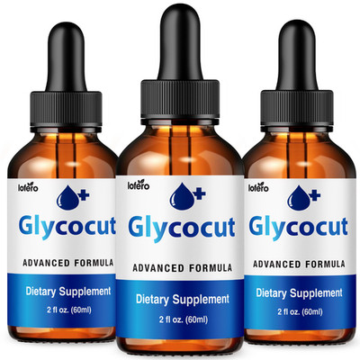 (3 Pack) Glycocut Drops Glyco Cut, Liquid Supplement Blood Support Formula (6oz)
