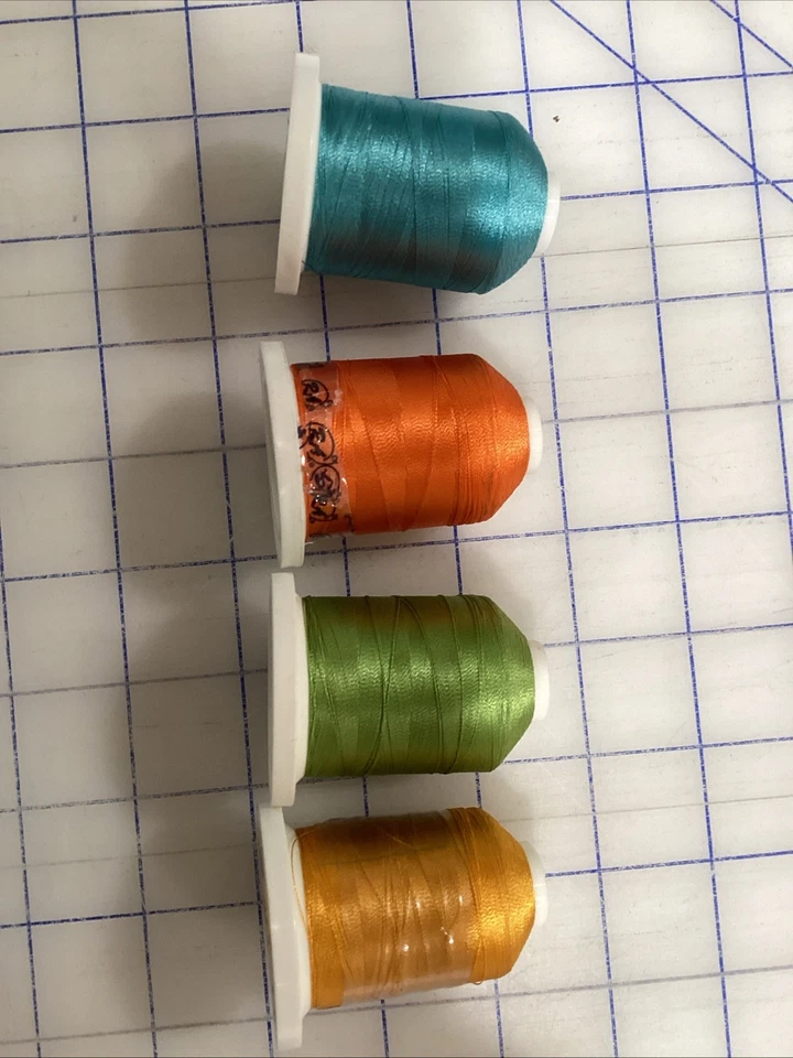 4 Robison-Anton 1100yd Spools Embroidery Rayon Thread, Slighty Used - Image 2 of 4