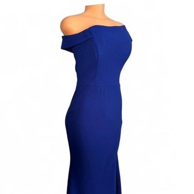 xscape blue dress Xscape Evenings Brocade Sleeveless Dress 6742X
