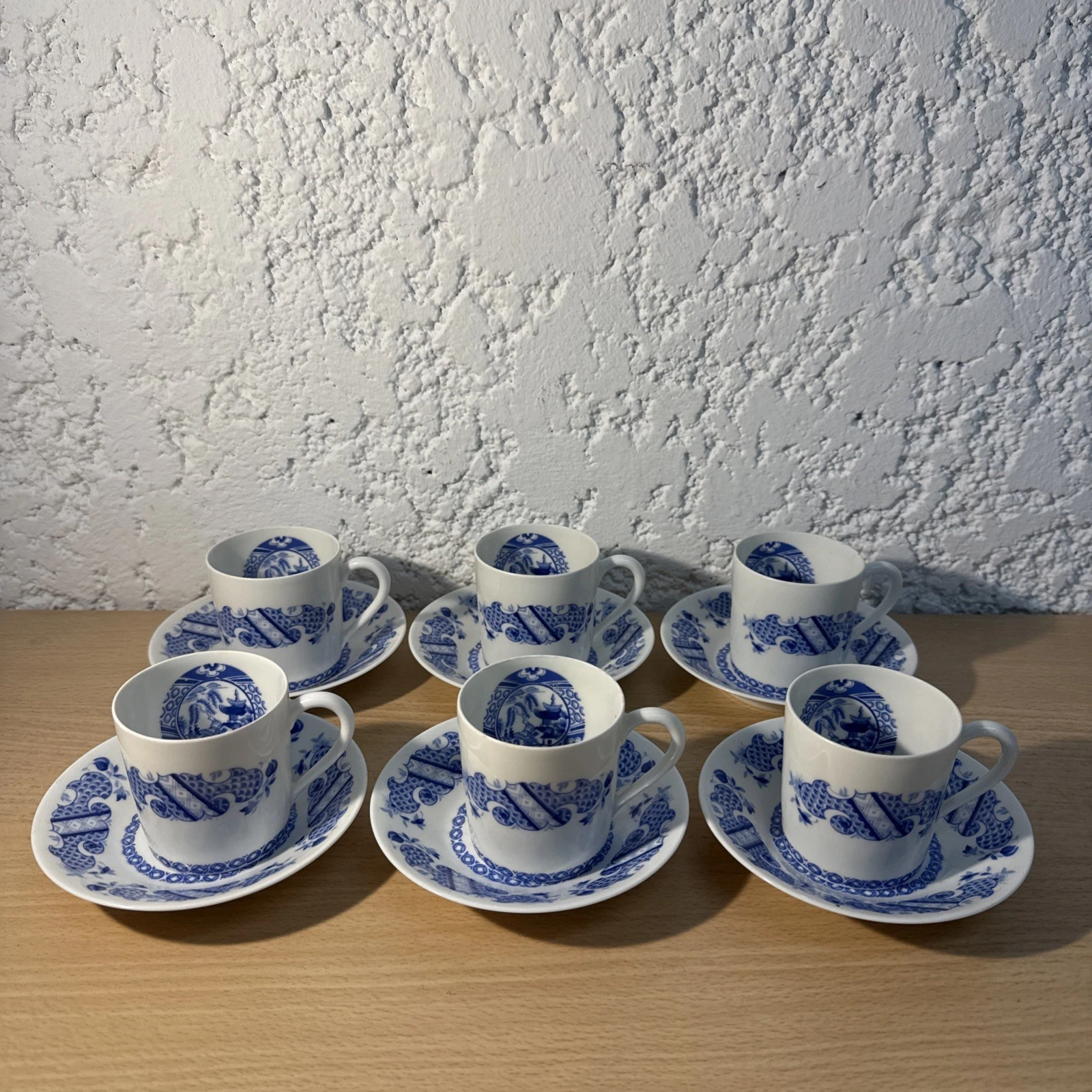 Ensembles De 6 Sous Tasses Et 6 Tasses À Cafés En Porcelaine Ch Field Haviland