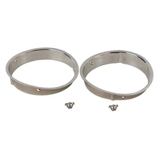 For Jeep Wrangler 1997-2006 Kentrol 30543 Headlight Bezels