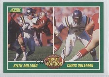 1989 Score Great Combos Keith Millard Chris Doleman #282 HOF 2u3