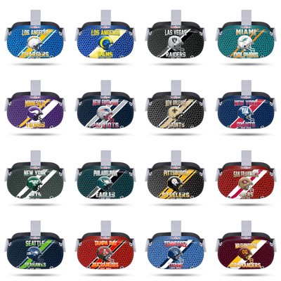 OFFIZIELLE NFL TEAM 2 VINYL HAUT AUFKLEBER ABZIEHBILD ABDECKUNG FUR META QUEST