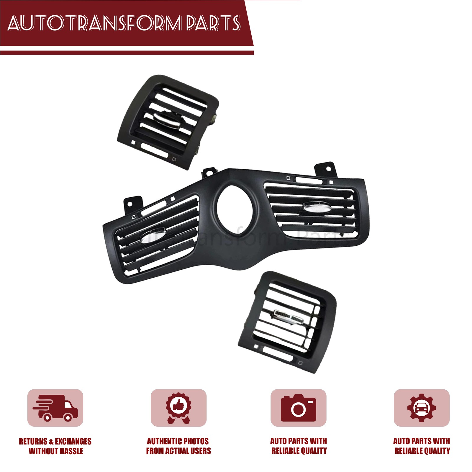 NEW For 08-19 Maserati GranTurismo (M145) Dashboard A/C Air Vent Panel Grille