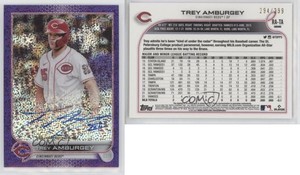 2022 Topps Chrome Rookie Purple Speckle Refractor /299 Trey Amburgey Auto RC