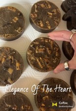 Jabón para barra corporal de café exfoliante Elegance Of The Heart, hecho a mano, unisex
