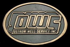 RD20147 NOS VINTAGE 1970s OSTROM WELL SERVICE, INC. OILFIELD BUCKLE
