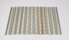 12 Wago 12" DIN Mounting Slotted Carrier Rails 35 X 7.5 MM Zinc Plated Steel