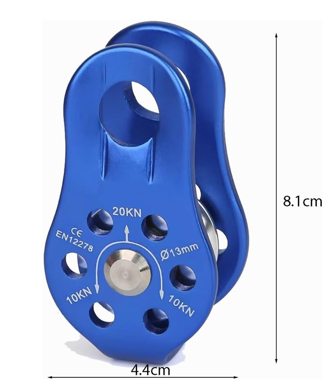 XINDA XD8610 등반 풀리 2개 세트 – 직경 13mm – 20kN – 새 제품 3