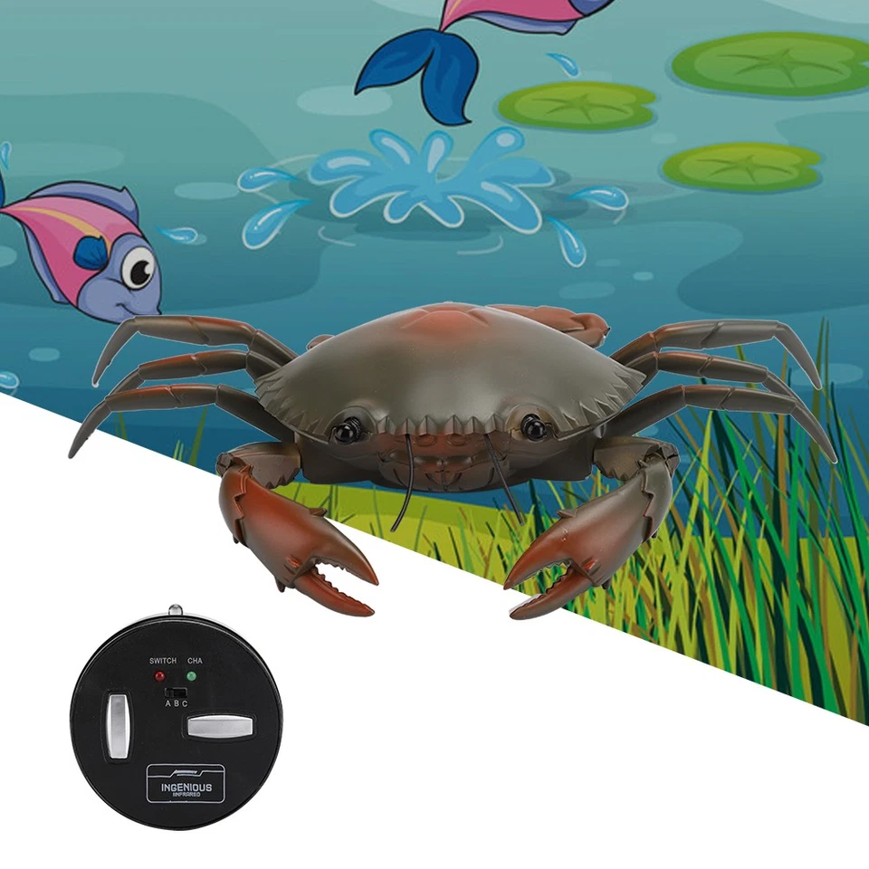 (Cyan)Funny High Simulation Remote Control Infrared Animal Crab Kid Trick - Image 2 of 4