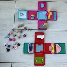 Mattel My Mini MixieQ  s Lot 10 people, 8 Hats/Hair, 1 Outfits, 2 Playsets