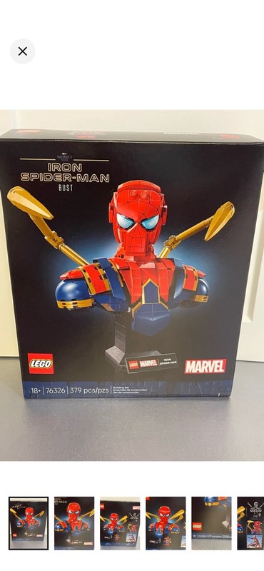 Lego Marvel Avengers Infinity Saga Iron Spider-Man Bust 76326 Set Sealed New