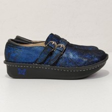 Alegria All  Blue Twist Leather Loafer / Slip On Shoes Women's Size 40EU