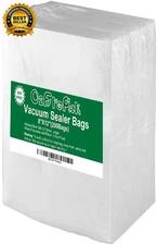 200 Quart Size 8" X 12" Vacuum Sealer Bags with BPA Free and Heavy Duty Great