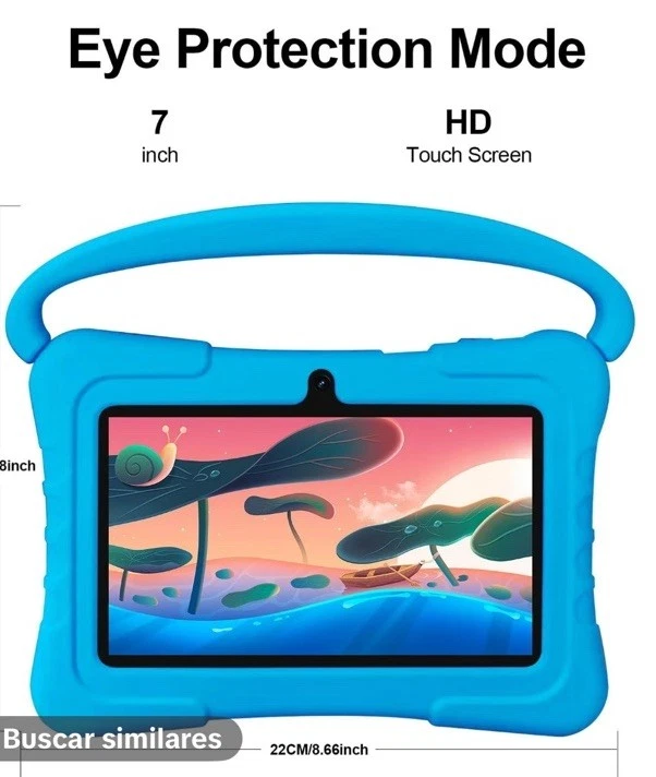 Kids Tablet 7 inch Android 12 Tablet for Kids 2+32GB Bluetooth WiFi Dual Camera - Image 2 of 4