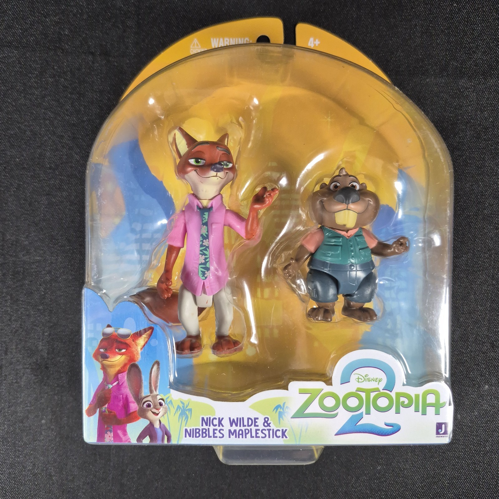 Disney Zootopia 2 Nick Wilde & Nibbles Maplestick Figure 2-Pack Jazwares NEW