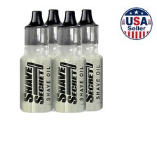 Shaving Oil 4 Pack 18.75ml Each Menthol Fragrance Free For Sensitive Skin