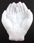 Vintage AVON Touch of Beauty Milk Glass Hands Soap/Trinket Dish-7" X 5.5"