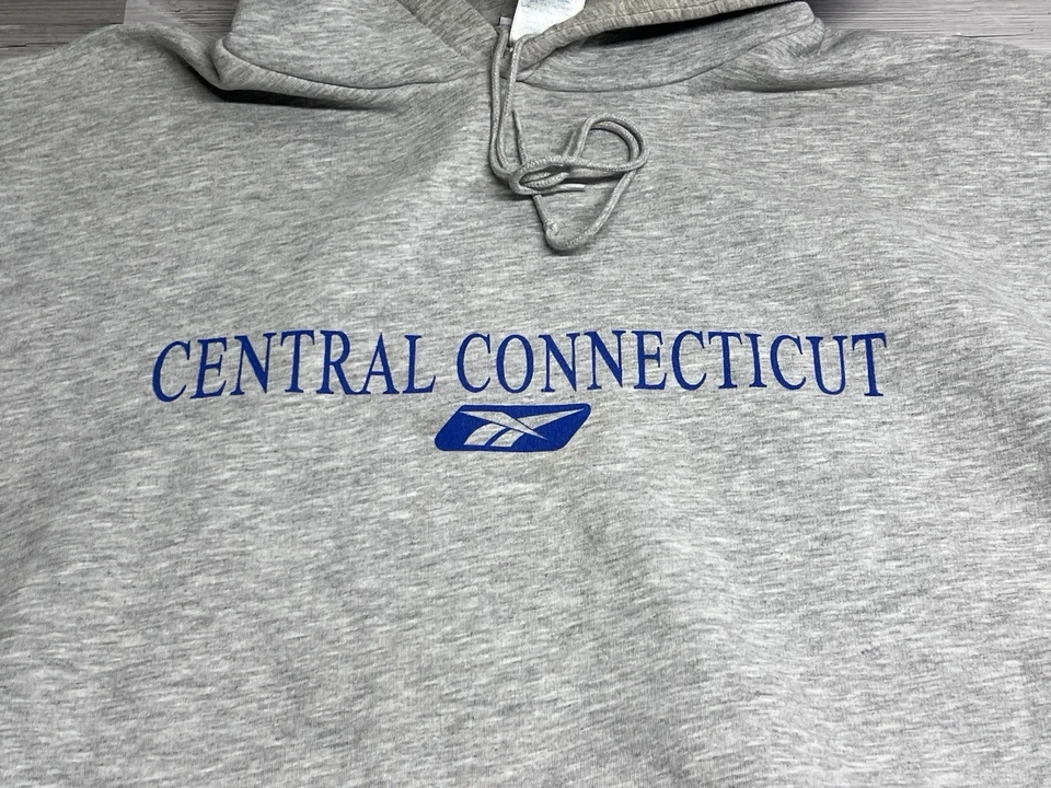 Sudadera con capucha vintage Reebok Central Connecticut State University Blue Devils talla XL Foto 3 de 4
