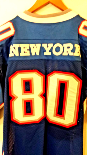 Clench New York Football Red White Blue Embroidered #80 Jersey - Size XL - NWT - Picture 7 of 12