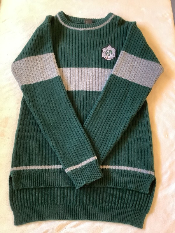 Wizarding World Of Harry Potter House Slytherin Wool Sweater Adult Size Large