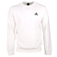 adidas Feelcozy Essentials Crew Neck Sweatshirt Mens White  H12220-A