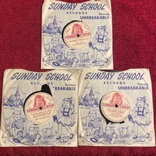 78RPM 3x Sacred Records 702, 704, 710 7" (Religious) See Description