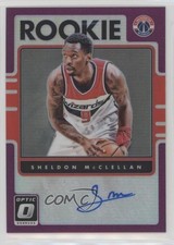 2016 Donruss Optic Rookie Signatures Purple Prizm Sheldon McClellan #44 Auto d4y
