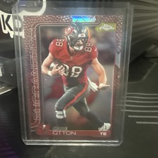 2025 Topps Chrome Football Cade Otton Leather Border Refractor #284 Tampa Bay