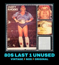 VTG 80s WWF WWE DUSTY RHODES Cody Dustin ljn hasbro Wrestlemania t-shirt iron-on