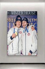 USA Olympic Winter House 2026 Gold Medal Celebration Poster