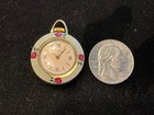 Vintage Very Nice Ladies ORIS Swiss Pendant Watch French Romantic Scene Enamel — photo 8