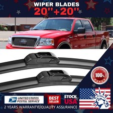 2PCS 20"&20" J-HOOK Windshield Wiper Blades For Dodge Ram 1500 1994-2000