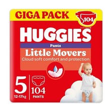 Huggies Little Movers Mutandina Gigapack (tg 5) 104 pannolini