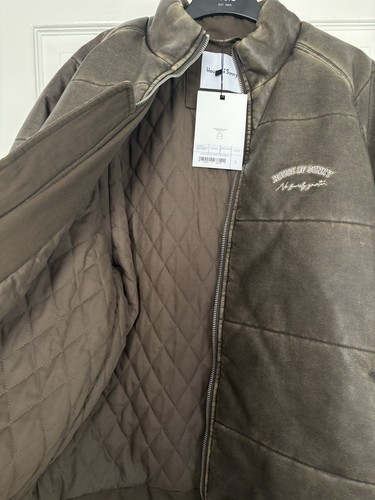 BNWT Unisex House of Sunny Size L Embroidered Puffer Jacket Coat Lined UK 12 14 - Picture 6 of 16