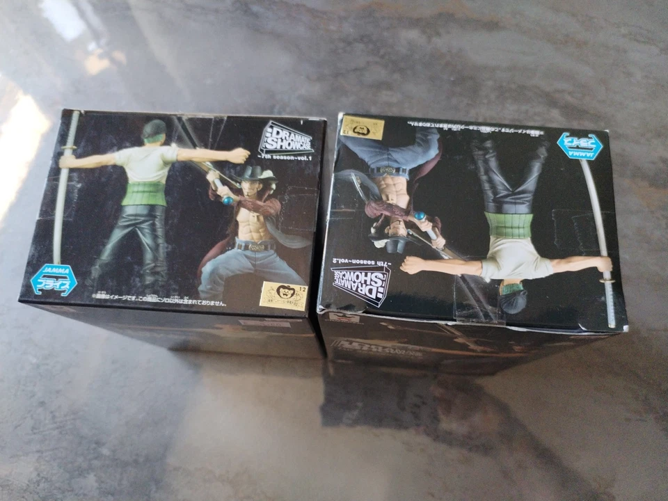 One Piece Zoro E Mihawk Banpresto 7th Season Vol. 1 E Vol. 2 - Immagine 2 di 4