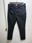 DKNY Jeans Mens 32x32 Stanton Slim Fit Black Denim Dark Wash Stretch Casual — photo 1