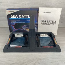 Saitek Sea Battle Electronic Game , Battleships, Retro Boxed 1993 Tested Working